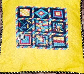 Подушка 30-30. Вышивка