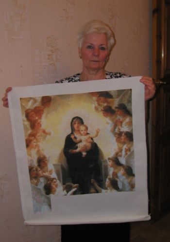 Мадонна с ангелами. Работы мамы Люси