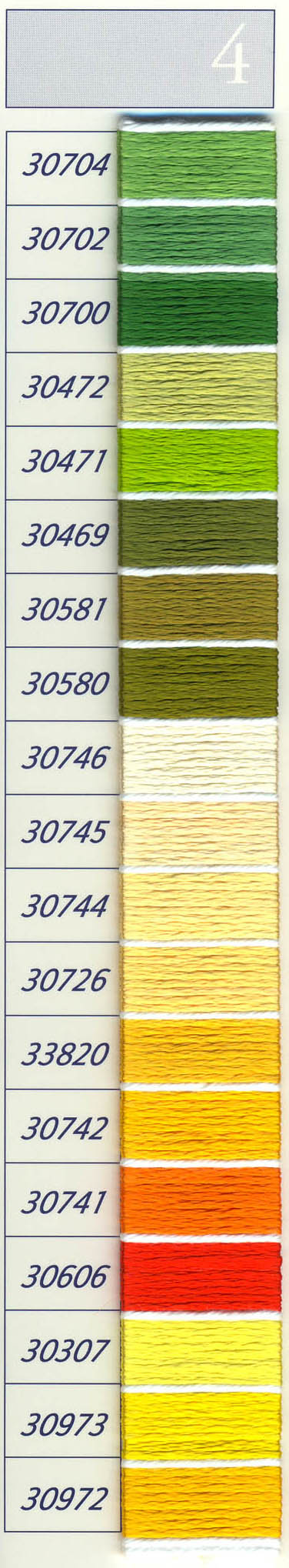 DMC Rayon Floss 4. - DMC Rayon Floss