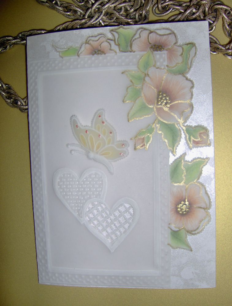 Z motylem . Pergamano- moje kartki