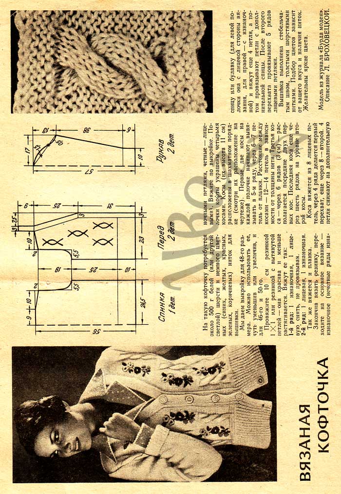 Моя любимая кофточка. Вязанные модели