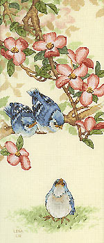 13728Sunset-baby blue jays. есть схемы (i have)