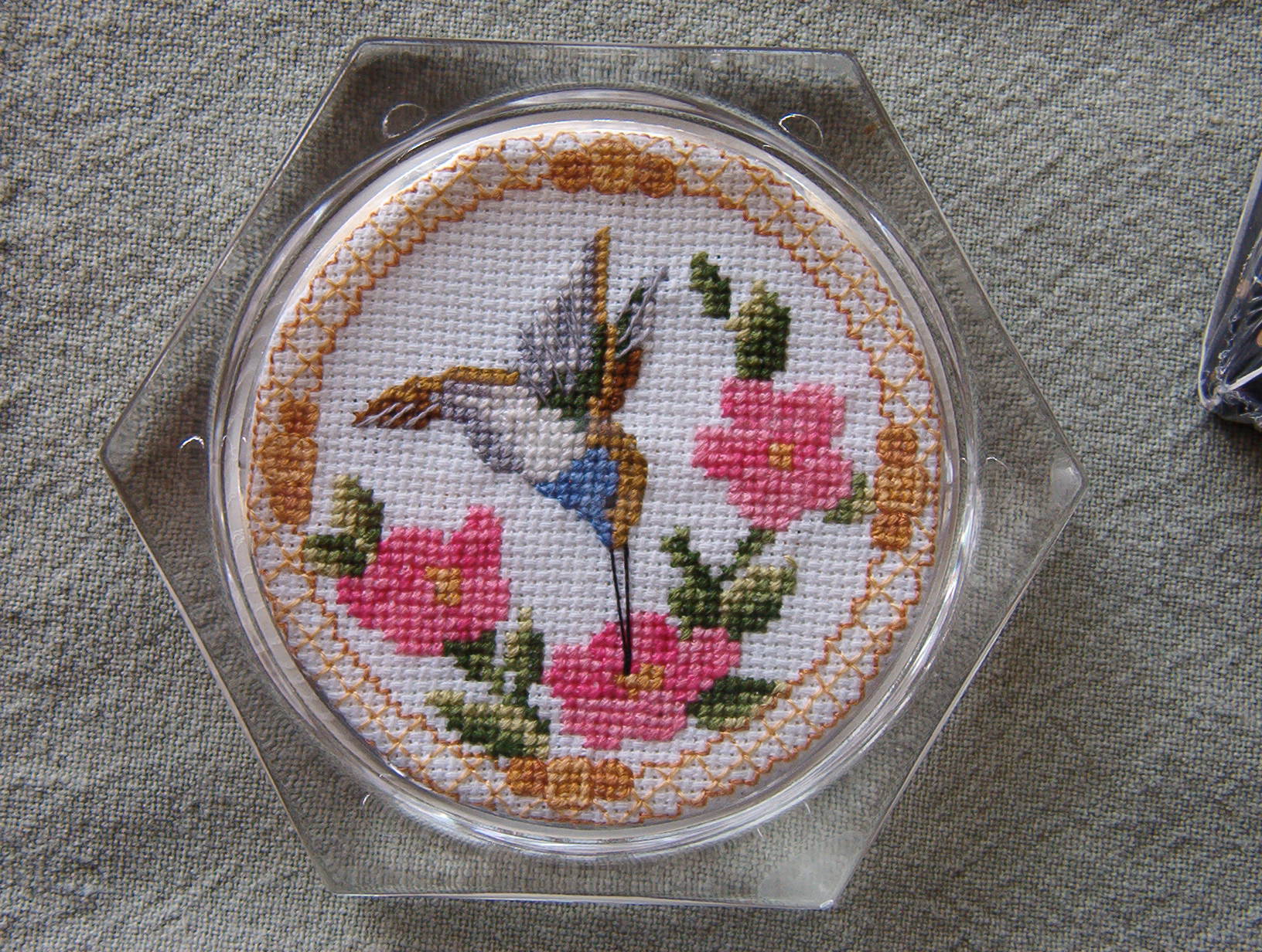 coaster. cross stitch
