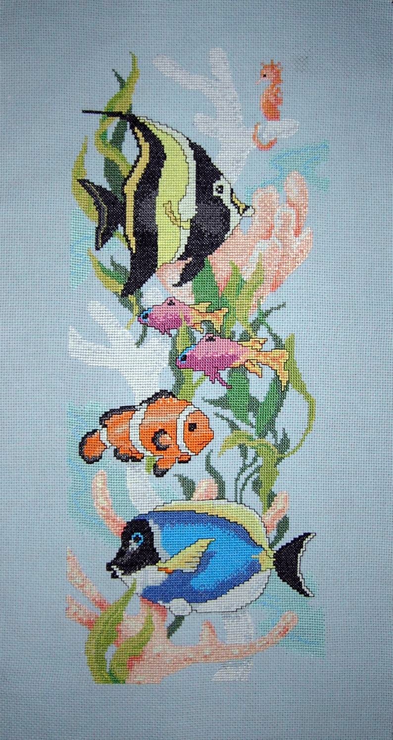 Тропические рыбки. Мои работы в процессе: