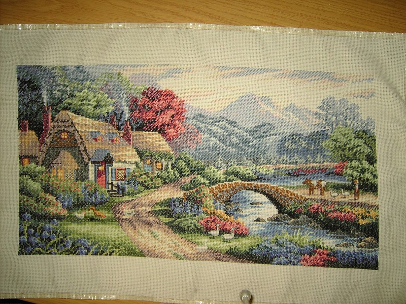 Английские коттеджи в долине. Мои работы в процессе: