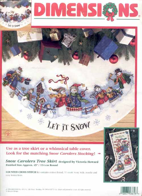 Dimensions_-_Snow carolers tree skirt.jpg. Tree skirts