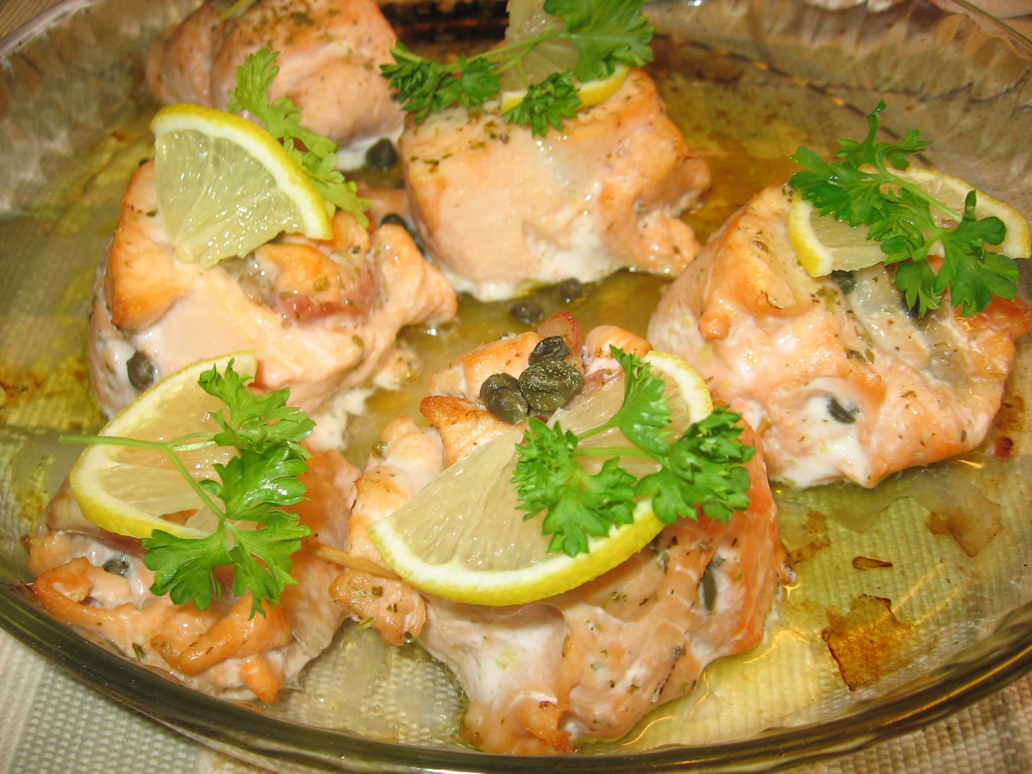  Рыба запеченая в белом вине. готовим дома