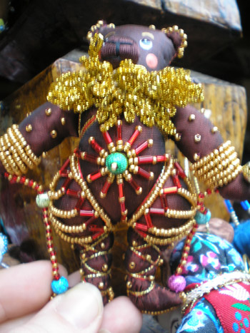 Медведь бисерный. Игрушки