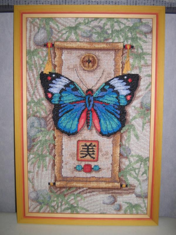 Бабочка на свитке. Мои работы