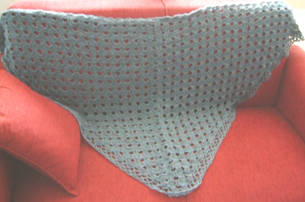 Первая шаль. Вязание