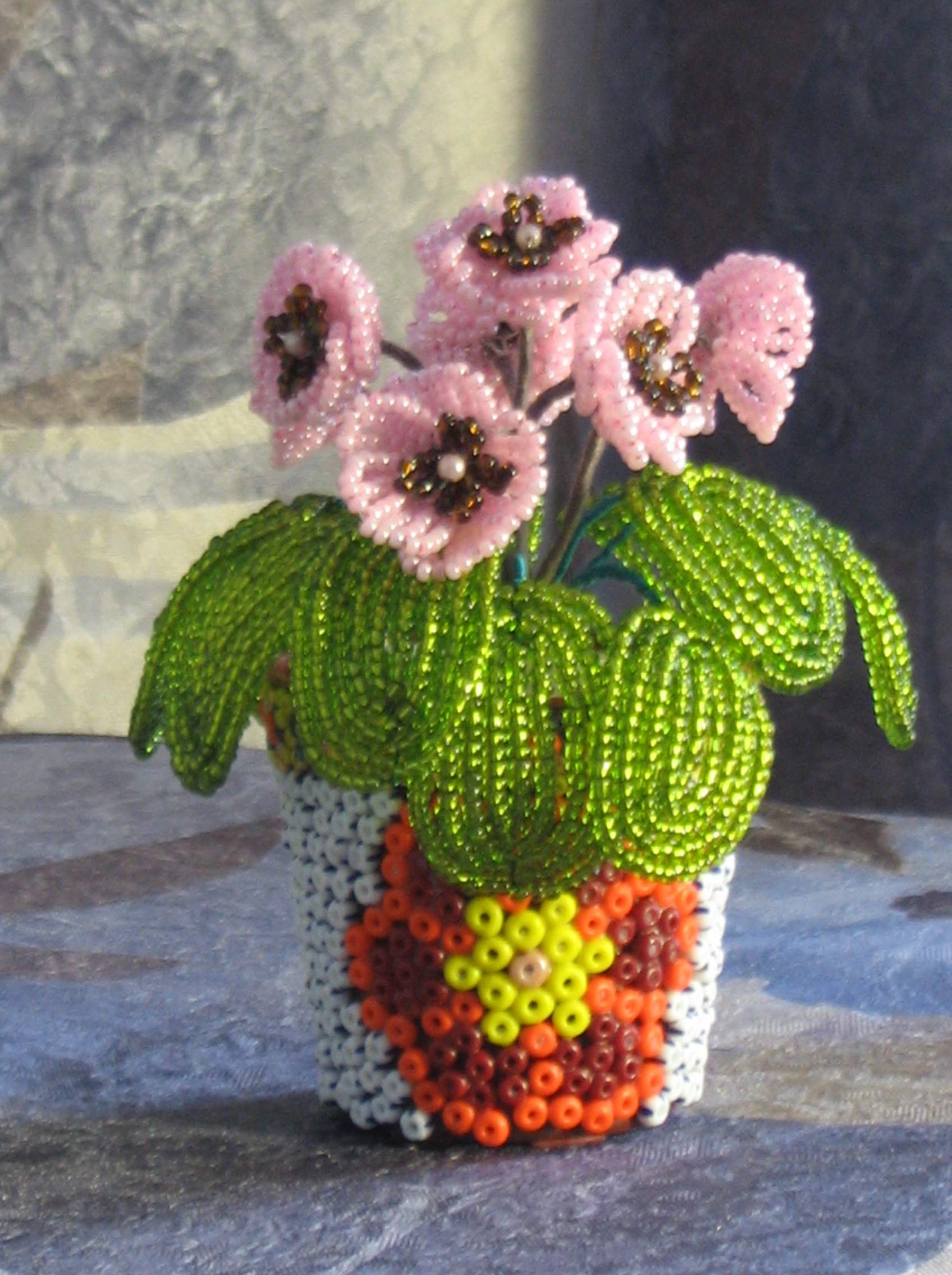 цветочки. Бисер