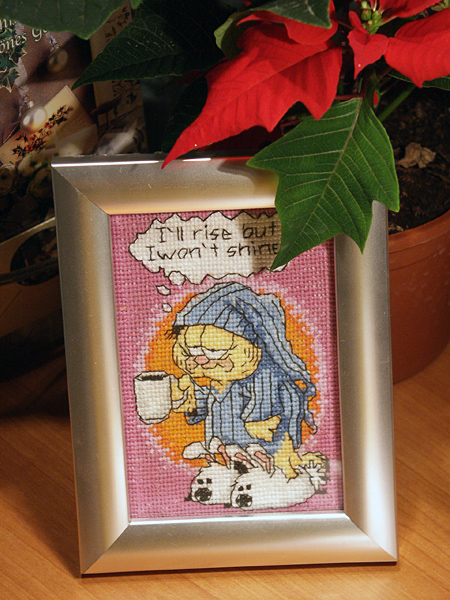 Маленький Гарфилд. Мои вышивки