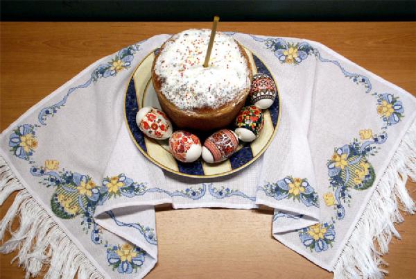 Пасхальная салфетка. Мои вышивки