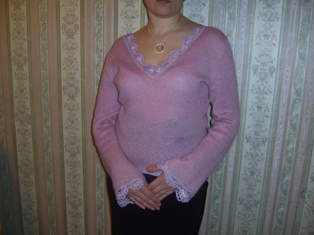 Мохеровая кофточка. 