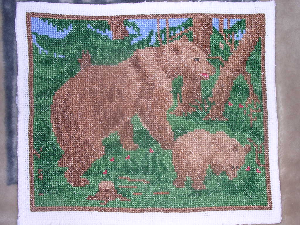 Вышивка 'Мишки'. вышивка и всё для рукоделия