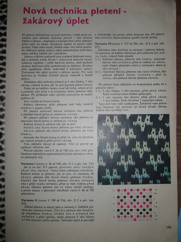 Новая техника вязания жаккарда