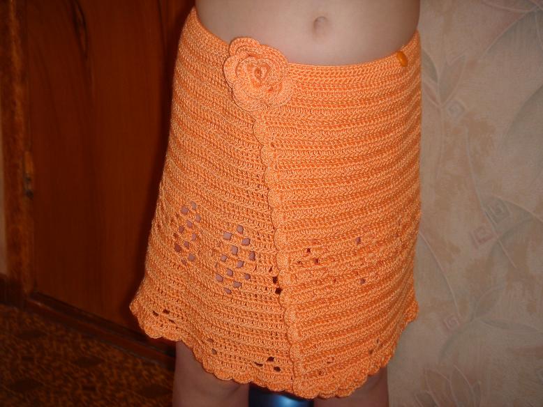 Юбочка крючком.. Моё вязание