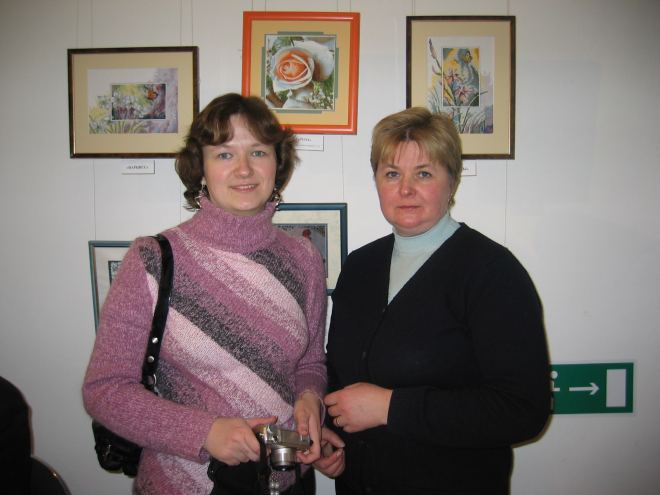 Маура и Nadjuscha. на встрече Завалинки и ВК 4 февраля 2006г