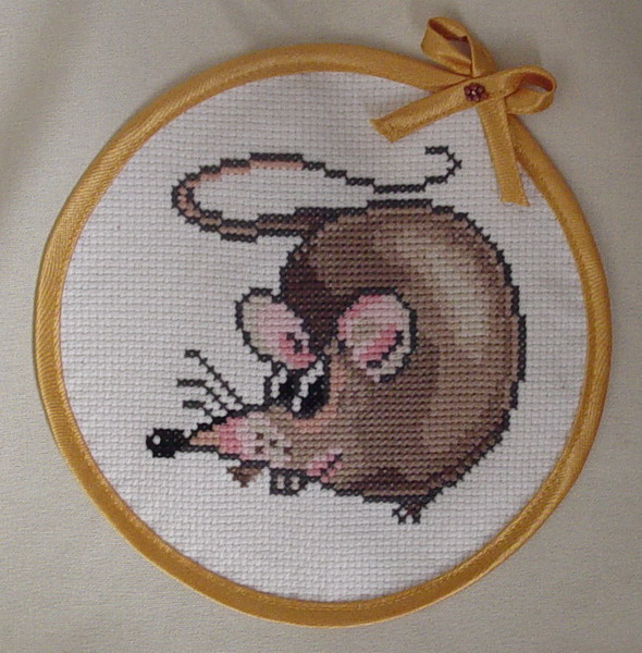 Крыса от ЗР. Вышивка крестиком