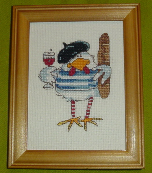 Петух-француз. Вышивка крестиком