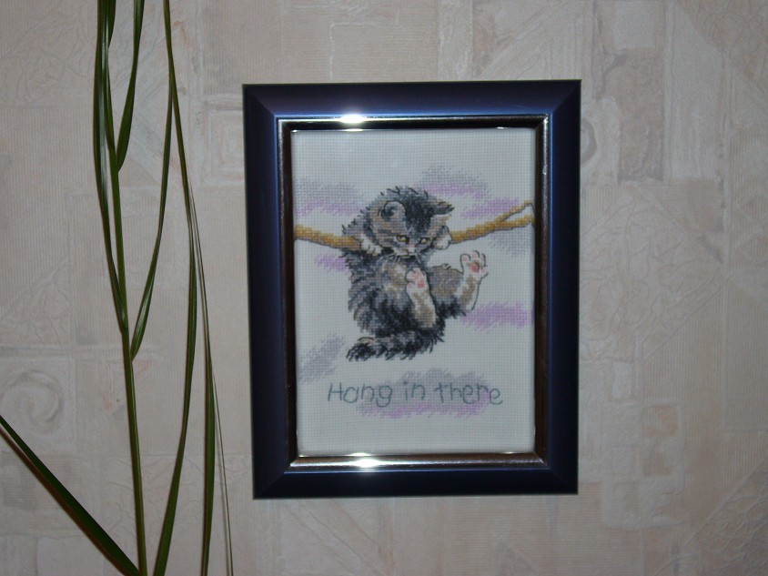 кот на ветке. 