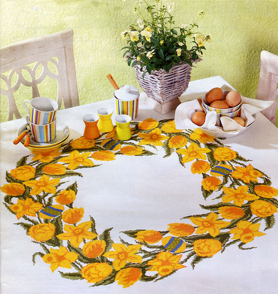 скатерть. Вышивка (схемы)