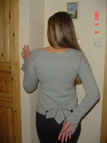 Вид сзади. Свитера,платья 