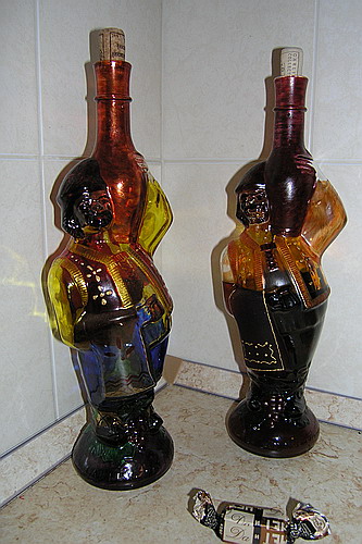 бутылка 'Винолей'. Роспись стекла