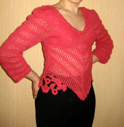 Кофточка от NataStein. Свитера,платья 