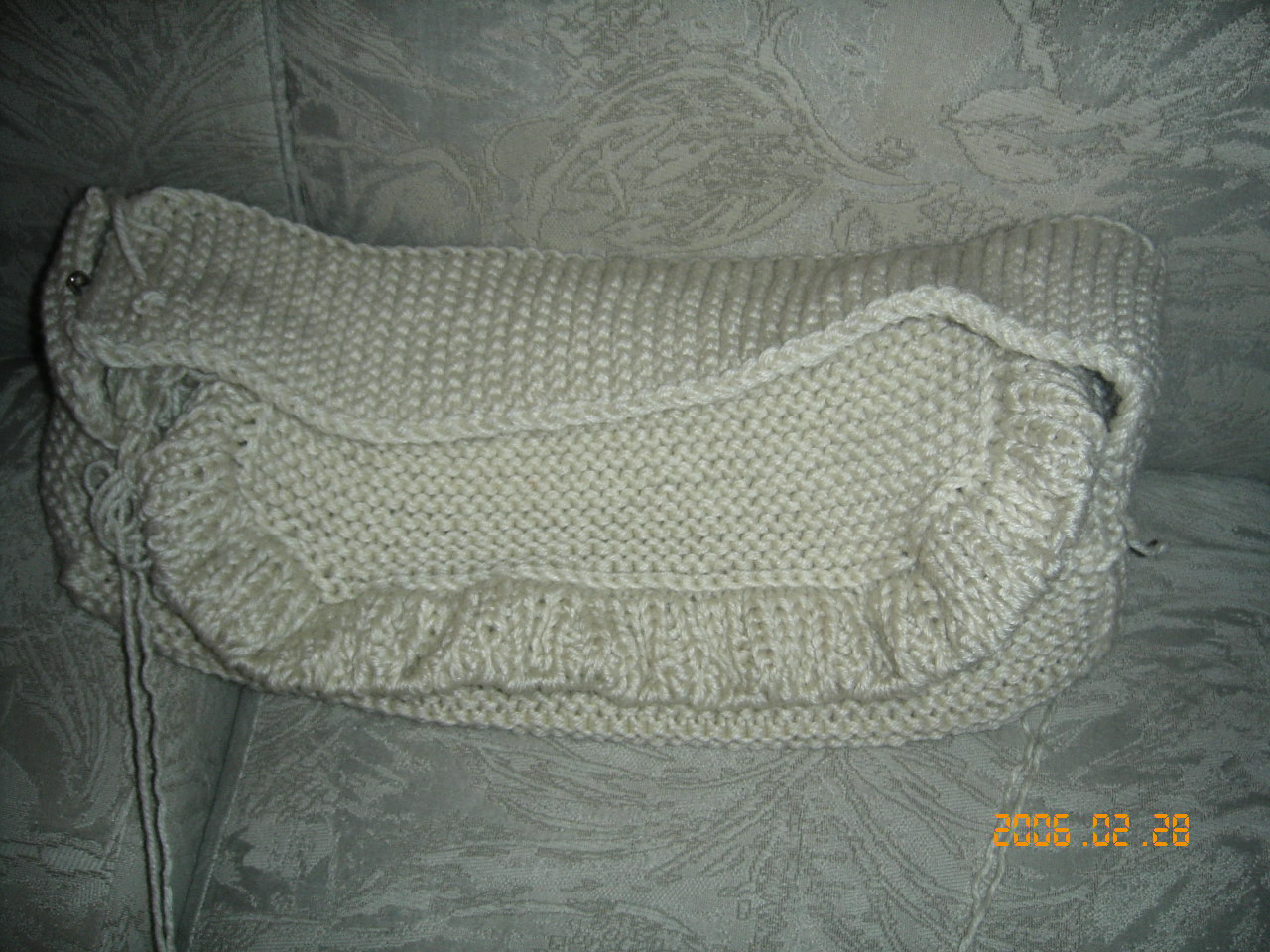 Новая работа в прогрессе- первая сумка, очень толстая пряжа, акрилик. Мои работы