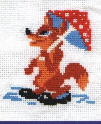 Лиса от Риолис. Вышивка крестом