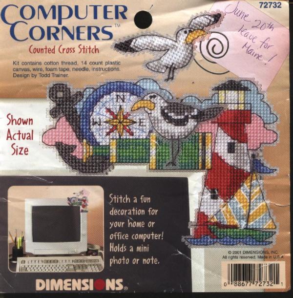 уголок от Dim. Вышивка крестом