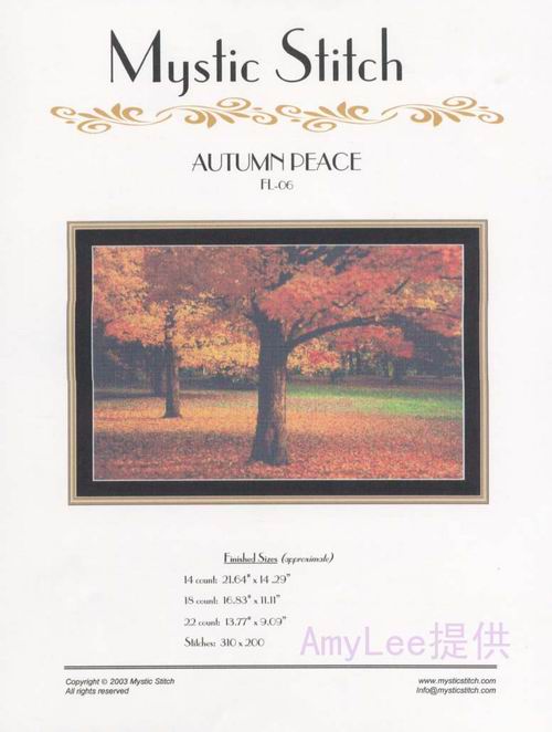 Autumn Peace. Mystic stitch (i have)
