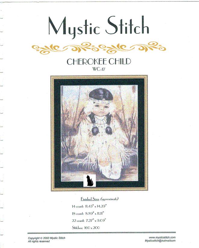 Cherokee Child. Mystic stitch (i have)