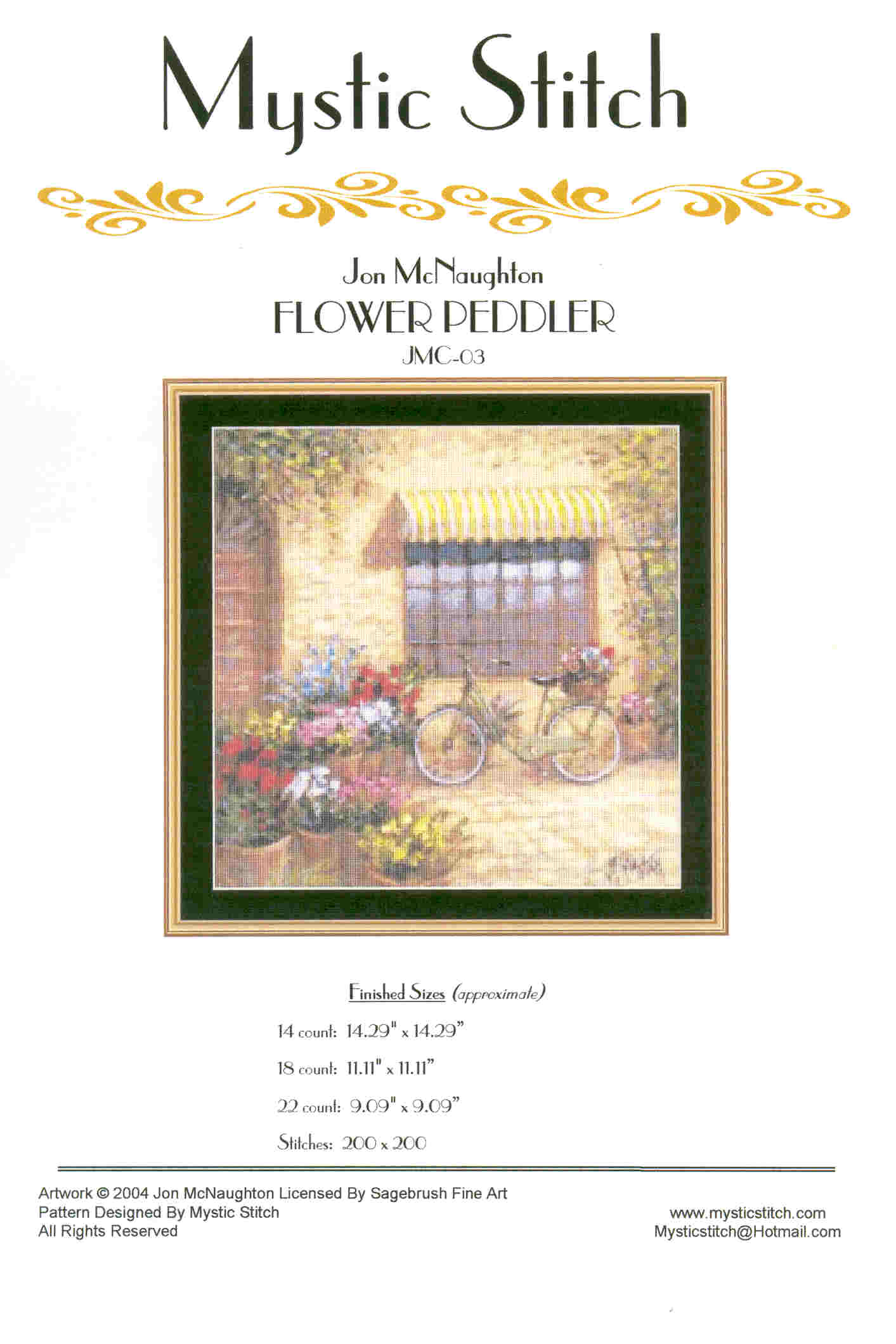 Flower Pedddler. Mystic stitch (i have)