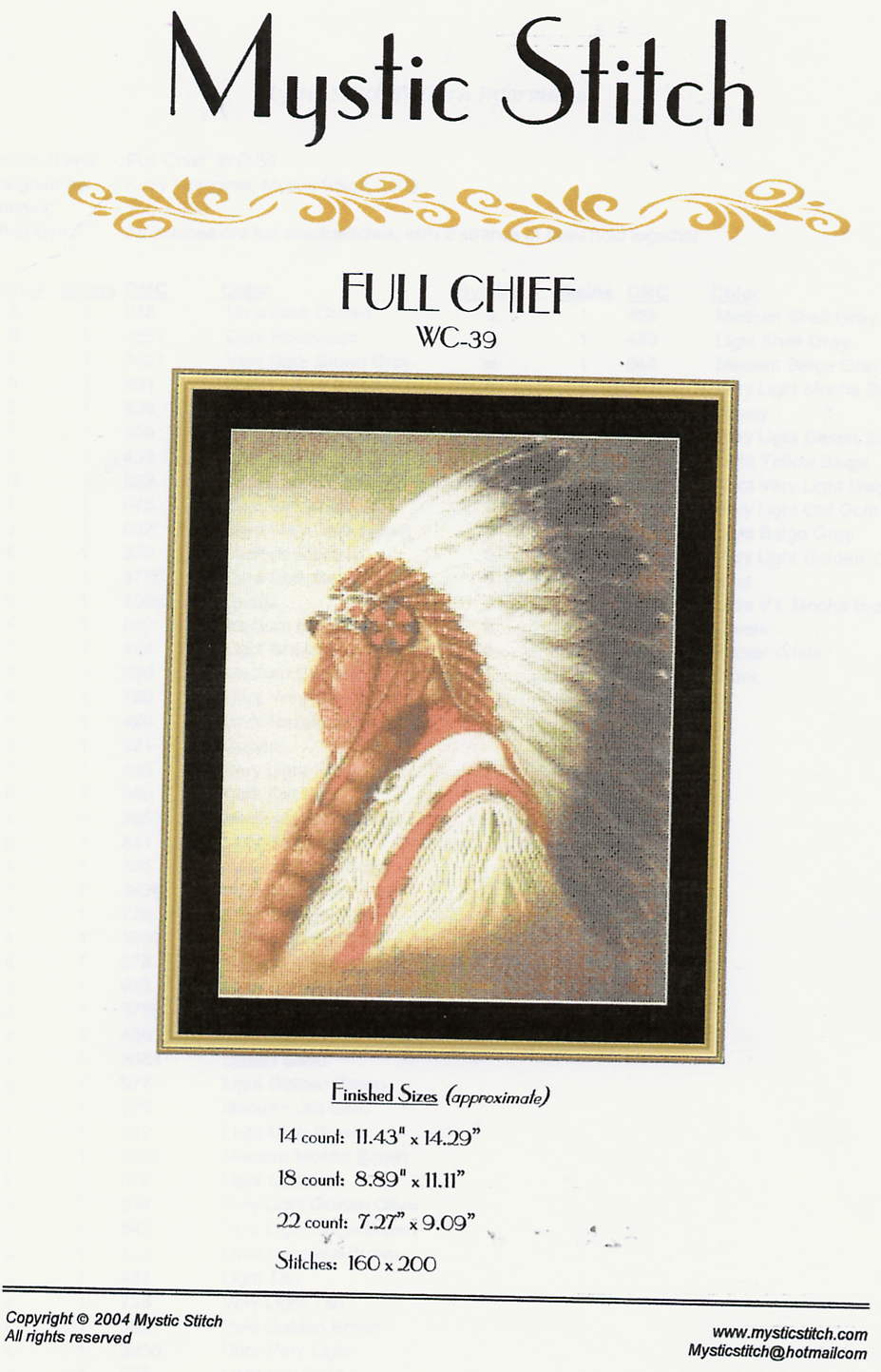 full chief. Mystic stitch (i have)