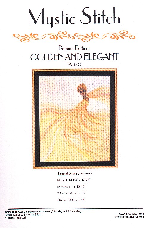 golden & elegant. Mystic stitch (i have)