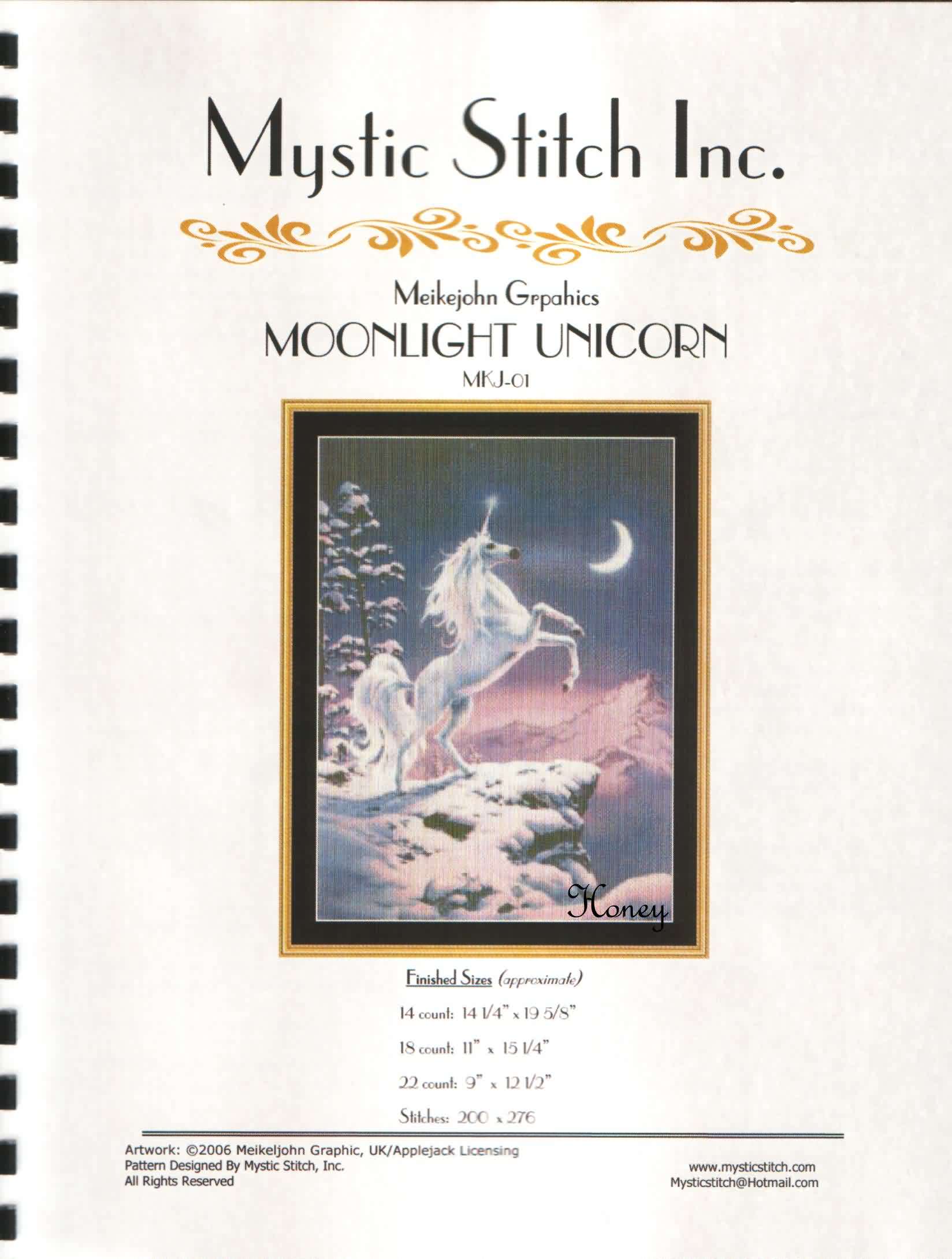 Moonlight Unicorn. Mystic stitch (i have)