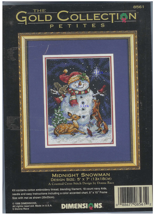 08561 Dimensions_-_Midnight Snowman. Dimensions petites