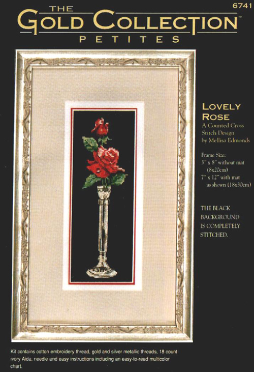 6741 Dimensions_-_Lovely rose. Dimensions petites