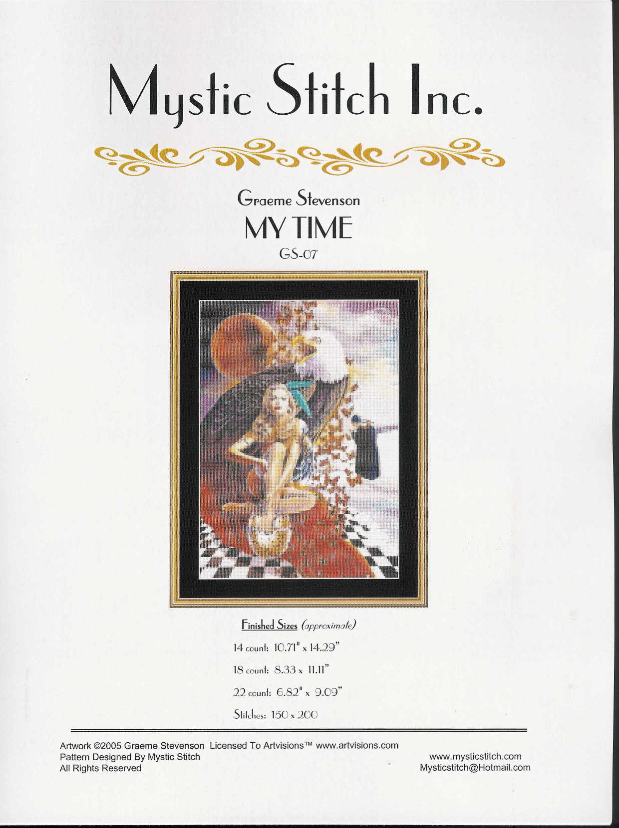 My Time. Mystic stitch (i have)