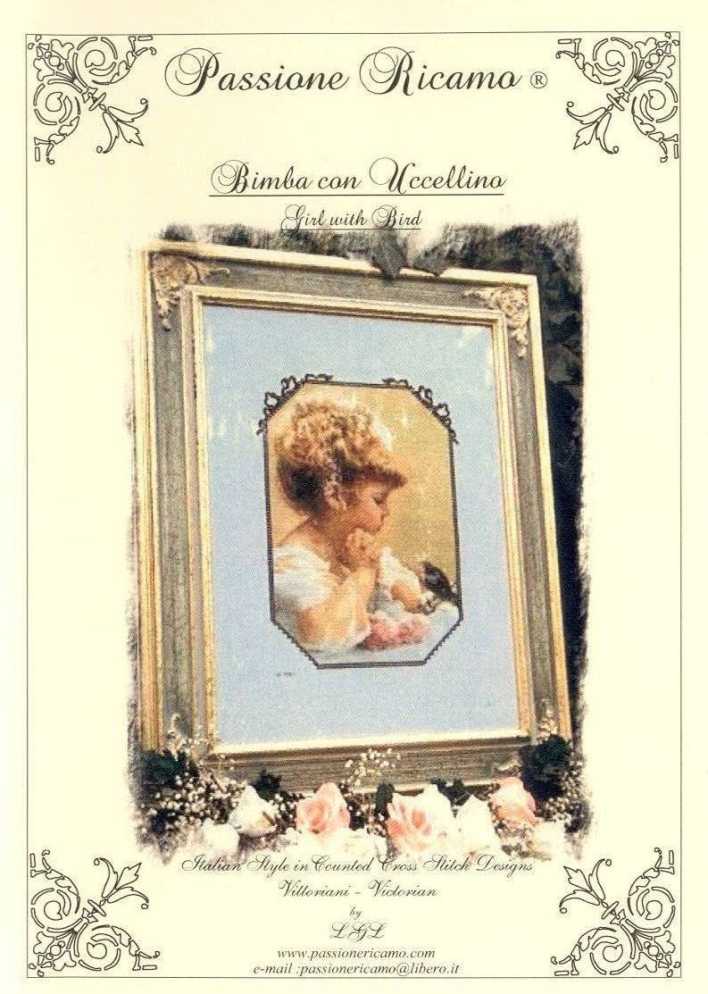 Girl with Bird. Passione ricamo (i have)