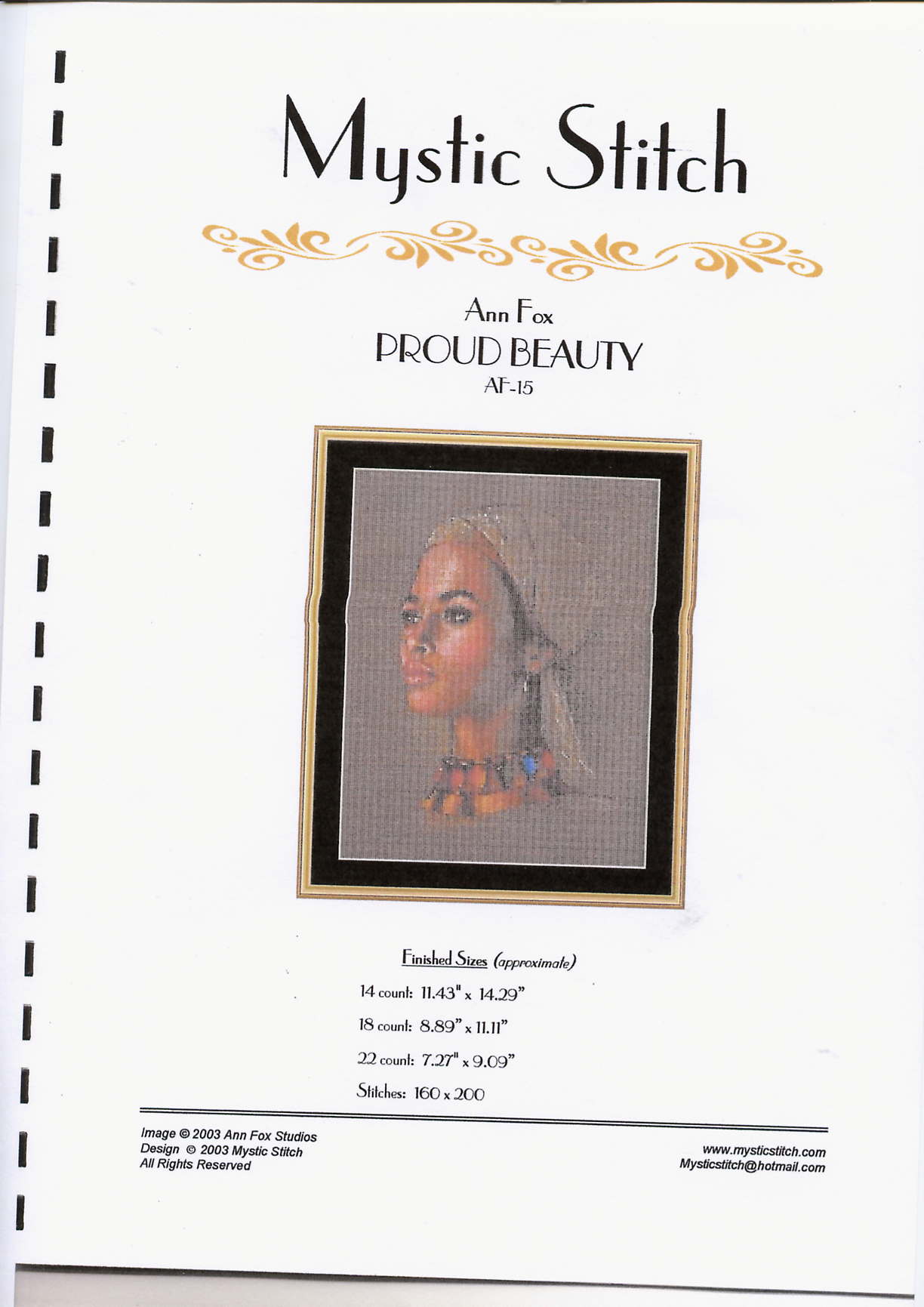 proud beauty. Mystic stitch (i have)