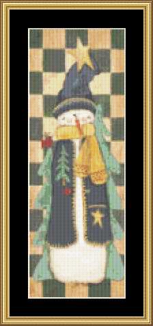 snowman. Mystic stitch (i have)