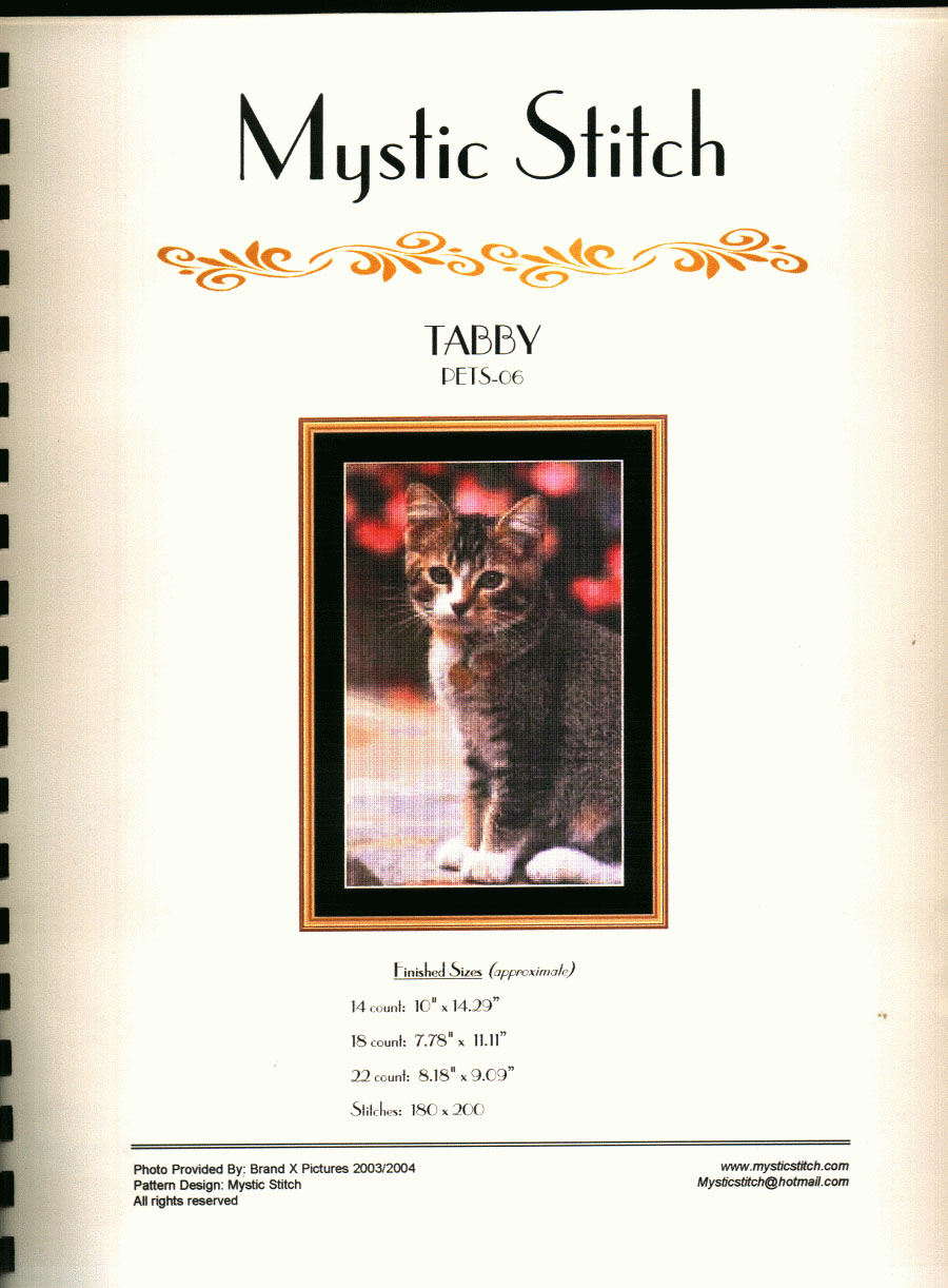 tabby. Mystic stitch (i have)