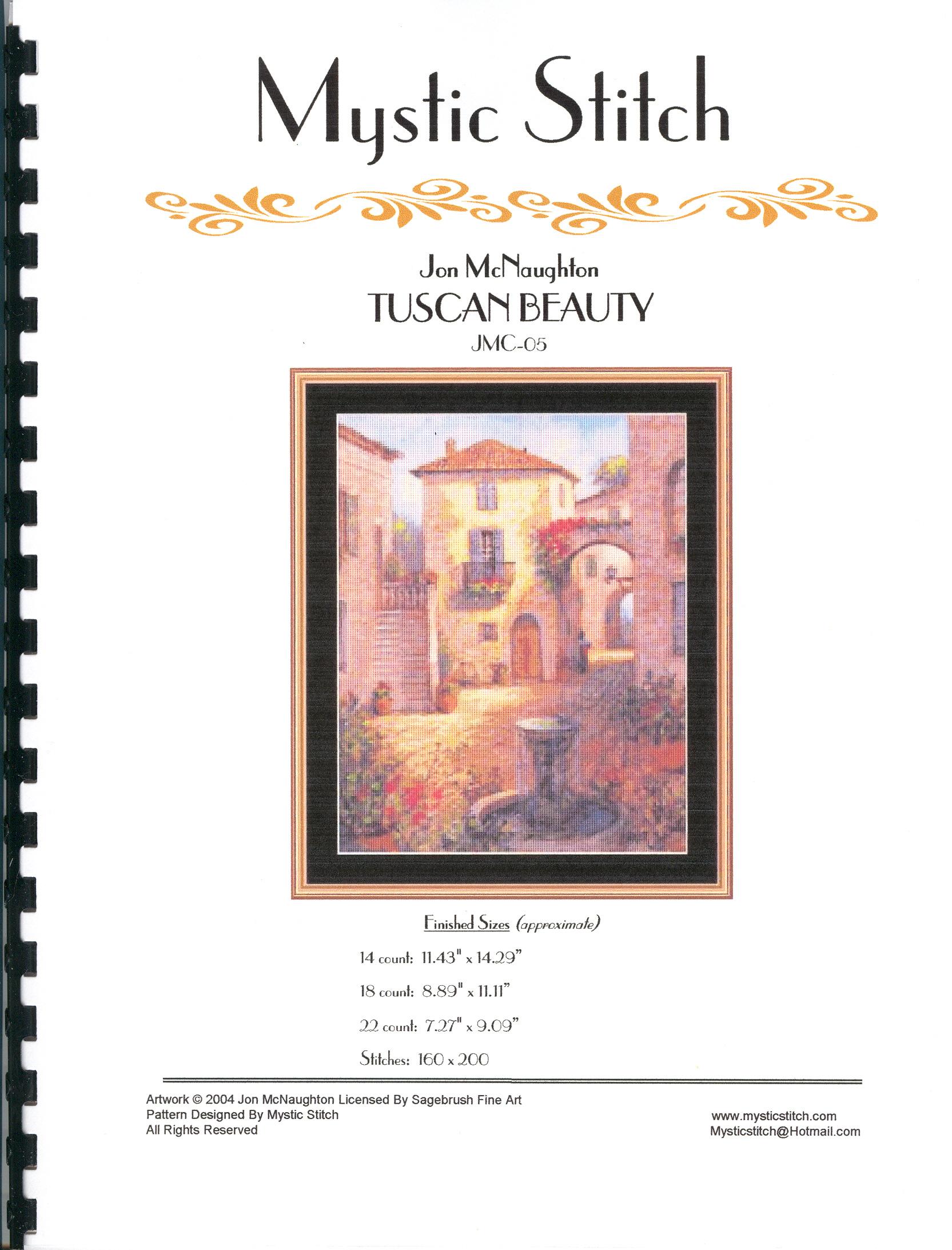 tuscan beauty. Mystic stitch (i have)