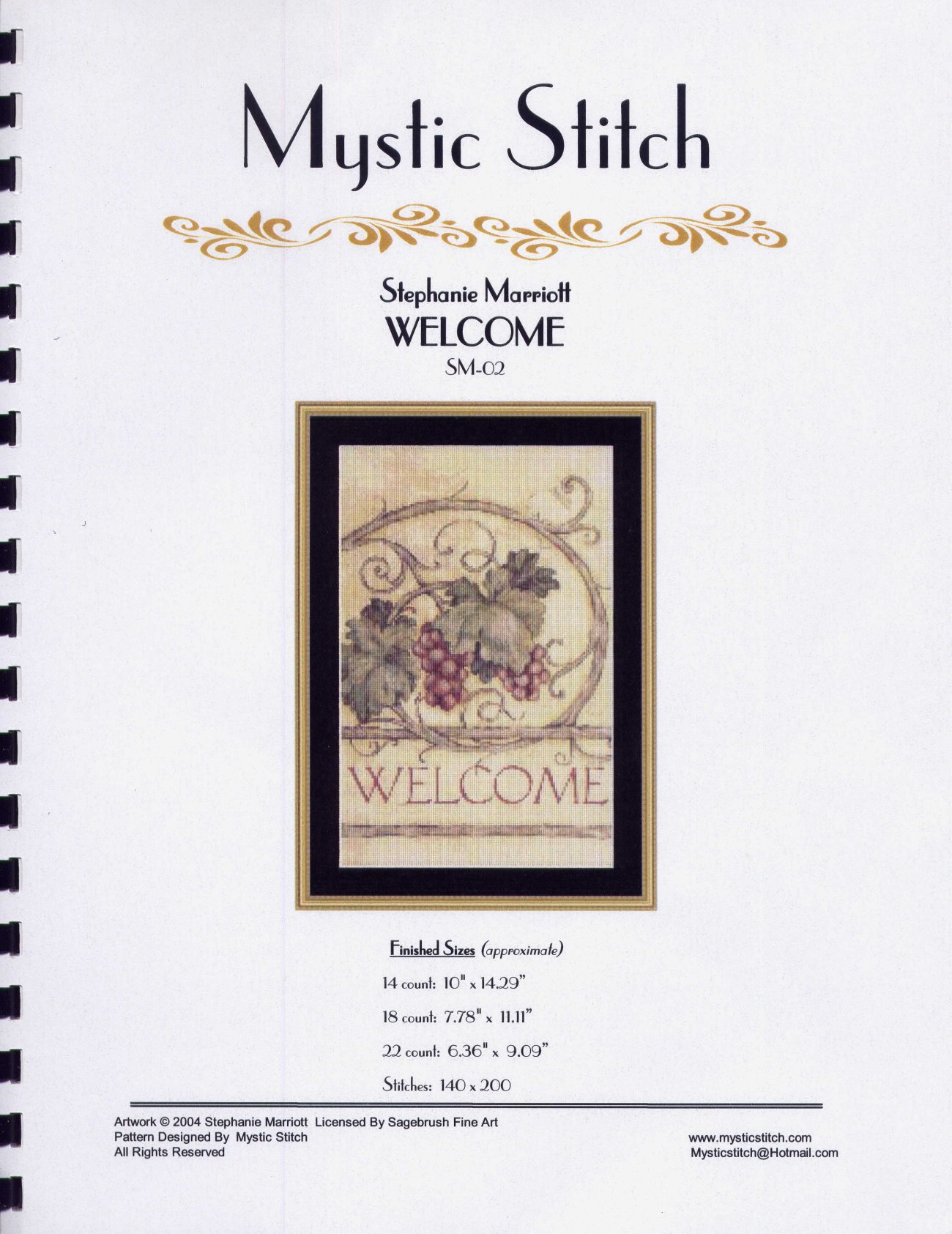 welcome. Mystic stitch (i have)