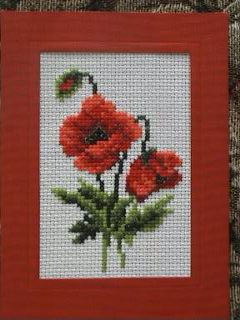 kartka dla mamy. Haft krzyżykowy