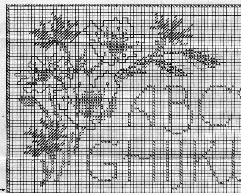 Цветочное панно-алфавит