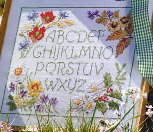 Цветочное панно-алфавит